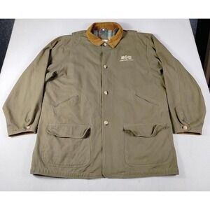 Vintage California Outerwear Chore Jacket Mens XL Green Field Coat Plaid Lined